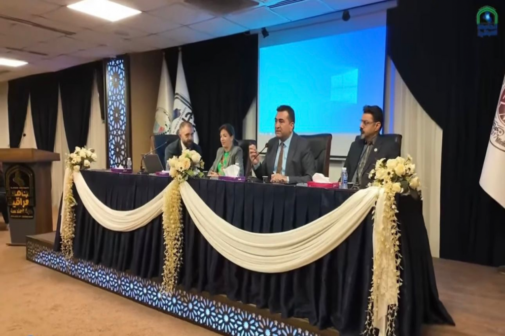 رئيس اللجنة الوطنية يشارك في المحاضرة التي أقامتها كلية الهندسة بالجامعة العراقية حول أهمية التعاون والدعم الدولي للعراق في مجال مكافحة التطرف العنيف 