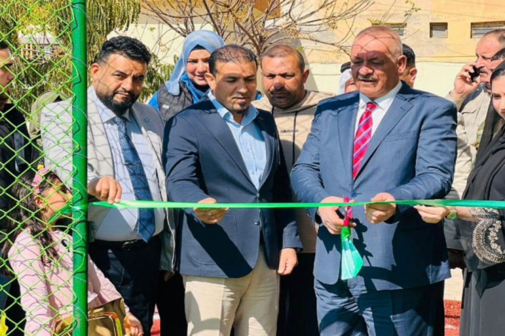 دعماً لفئة الشباب.. رئيس اللجنة الفرعية لمكافحة التطرف العنيف في صلاح الدين يفتتح بازاراً
