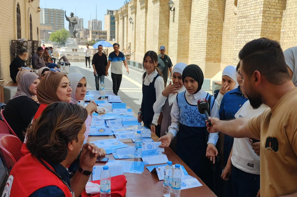 اللجنة الفرعية في وزارة الصحة تقيم حملة توعوية في العاصمة بغداد حول مكافحة التطرف العنيف