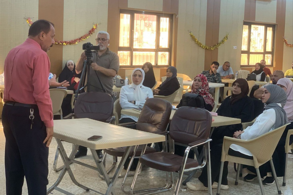 اللجنة الفرعية في البصرة تقيم ورشة تدريبية لعدد من موظفي مديرية التربية بعنوان "طرق مكافحة التطرف العنيف"