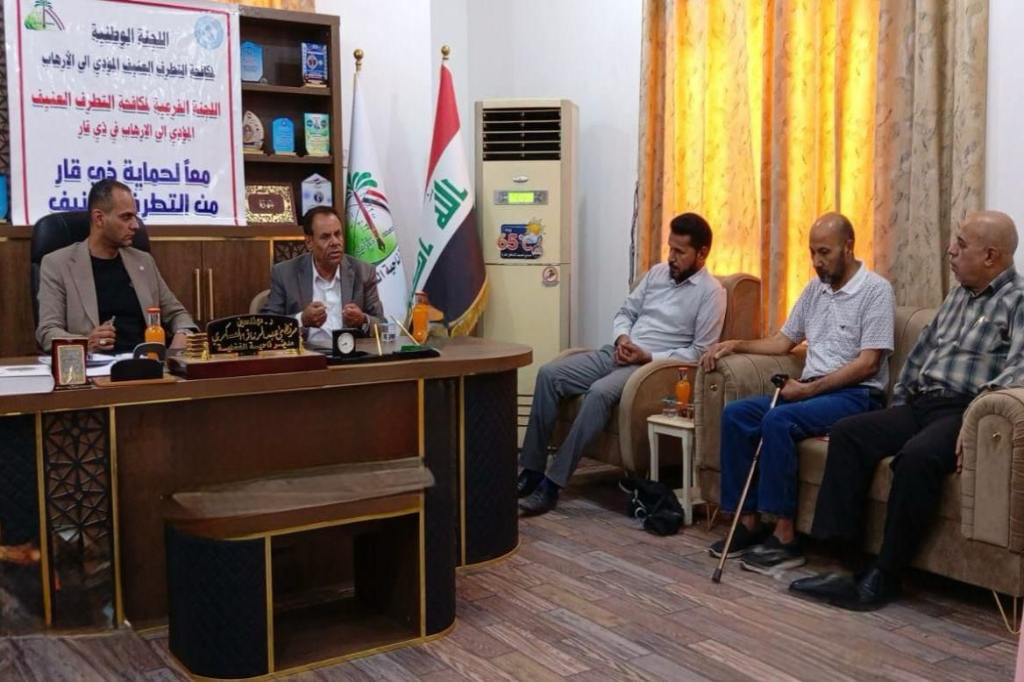 اللجنة الفرعية في ذي قار تقيم جلسة حوارية في مديرية ناحية الفضلية تحت عنوان "تأثير التطرف العنيف على الأُسرة والمجتمع وسبل مكافحته"