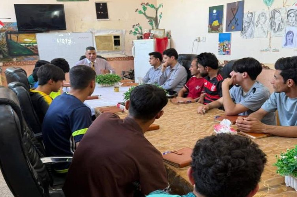 اللجنة الفرعية في وزارة الشباب والرياضة تنظّم محاضرة توعوية في محافظة واسط حول القيم الوطنية 