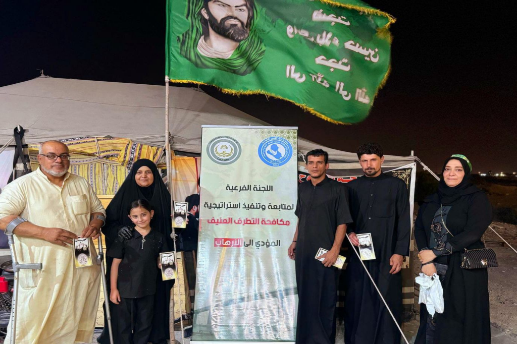 اللجنة الفرعية لمكافحة التطرف العنيف في البصرة تقيم حملة توعوية في قضاء الزبير تحت شعار "حسين مني وأنا من حسين"