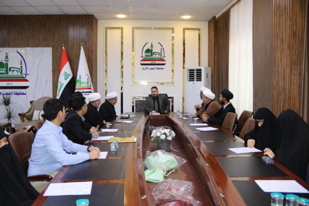 اللجنة الفرعية في النجف الأشرف تعقد ملتقاها الأول للمؤسسات الدينية والمبلغات تحت شعار "خطاب عاشورائي هادف… نحو منبر يُحصّن الشباب من التطرف العنيف”