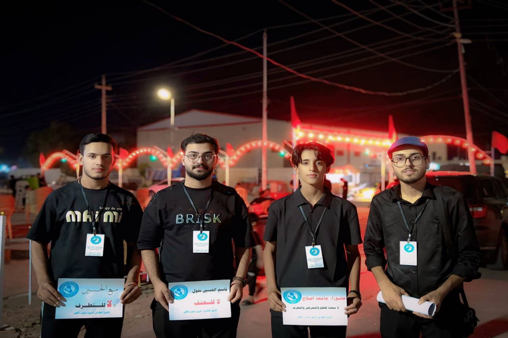 اللجنة الفرعية في ذي قار تُنفذ حملة ميدانية توعوية لأصحاب المواكب الحسينية في قضاء الفهود حول مكافحة التطرف العنيف 