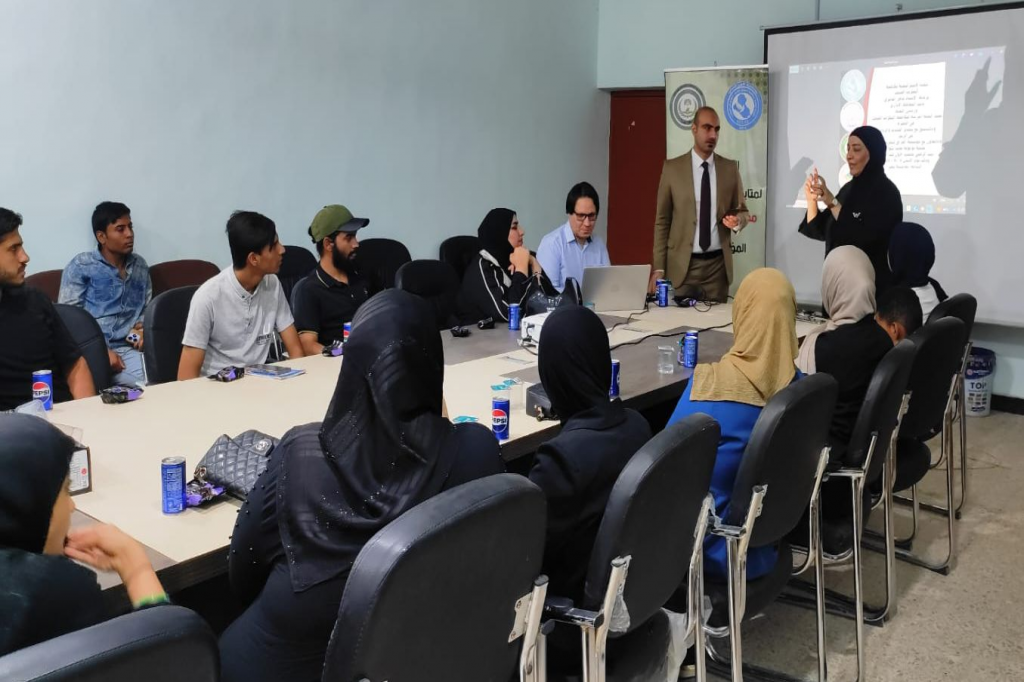 اللجنة الفرعية في البصرة تنظّم ورشة توعوية للشباب في قضاء الزبير تحت عنوان "أمنك الرقمي حصنك الأول من التطرف العنيف"