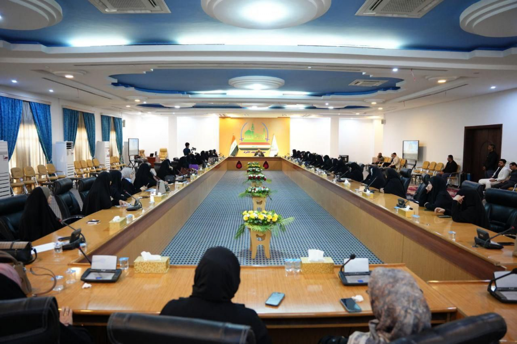 اللجنة الفرعية لمكافحة التطرف العنيف في النجف الأشرف تعقد اجتماعاً مع ممثلات الشعبة النسوية لمناقشة دور المرأة والأسرة في مكافحة الأفكار المتطرفة