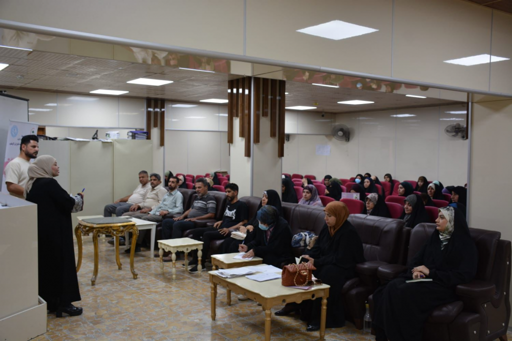 بالتعاون مع اللجنة الفرعية في النجف الأشرف.. دائرة الصحة تقيم ورشة توعوية للملاكات الطبية والصحية بعنوان "مخاطر الفكر المتطرف على المجتمع"