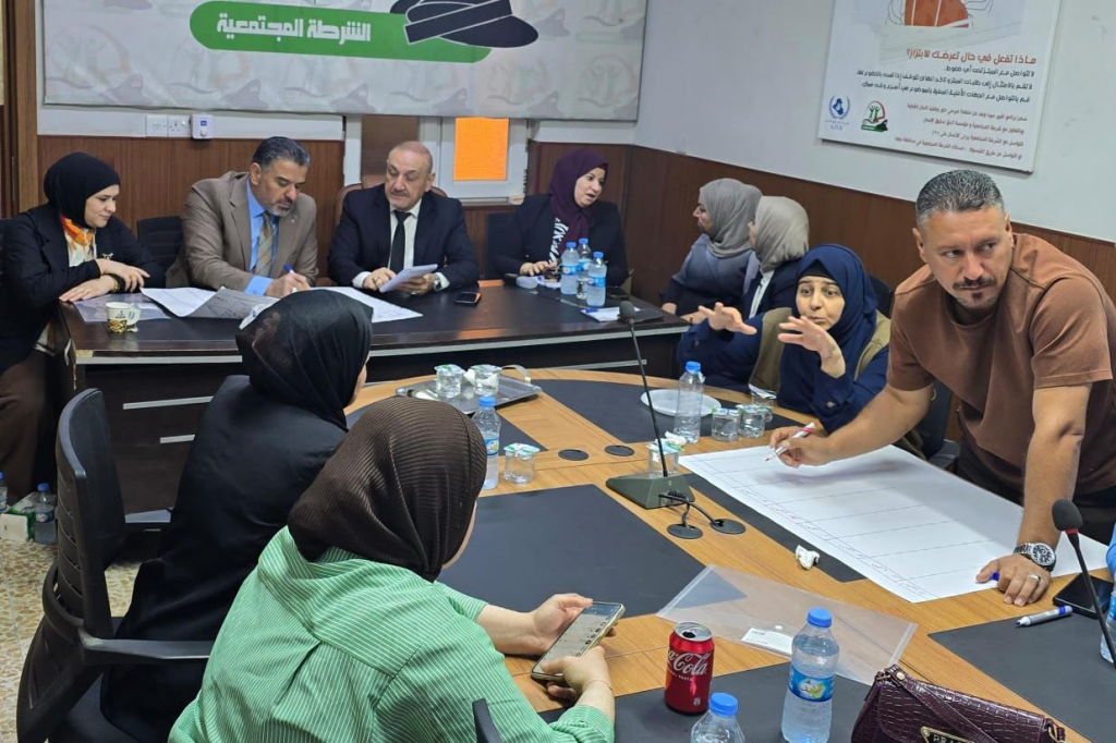 اللجنة الفرعية في جنوب وغرب قضاء الموصل تشارك في الندوة الحوارية التي نظمتها الشرطة المجتمعية بعنوان "خطة السلامة المجتمعية"