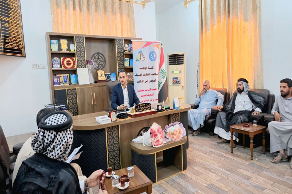 اللجنة الفرعية في ذي قار تنظّم جلسة توعوية للمواطنين في ناحية الفضلية حول مخاطر الأفكار المتطرفة على السلم المجتمعي 