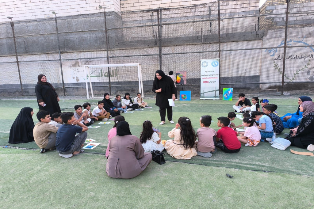اللجنة الفرعية في البصرة تنظّم حلقة تعليمية للأطفال واليافعين في قضاء الزبير تحت شعار "ارسم مستقبلًا بلا تطرف عنيف"