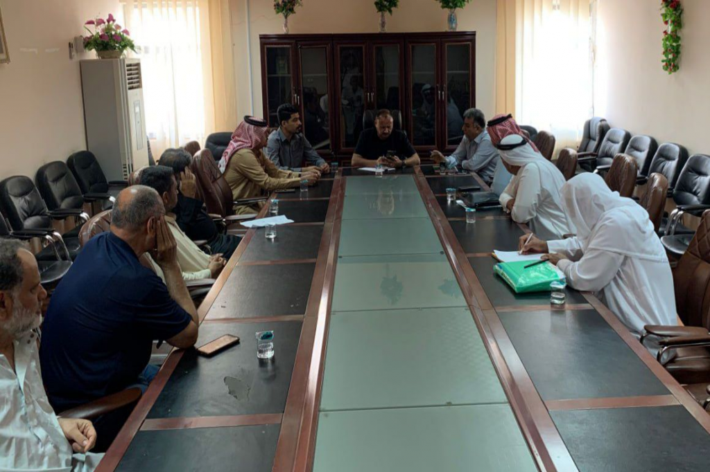 اللجنة الفرعية في قضاء الفاو بمحافظة البصرة تنظّم جلسة حوارية لمختاري وشيوخ العشائر ووجهاء القضاء تحت عنوان "التماسك المجتمعي وقدرة المجتمعات على مقاومة الأفكار المتطرفة"