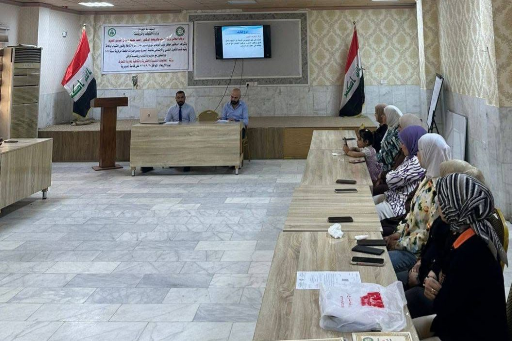 وزارة الشباب والرياضة تنظّم ورشة توعوية للشباب في محافظة ديالى حول المعالجات النفسية والفكرية والثقافية لمحاربة التطرف العنيف