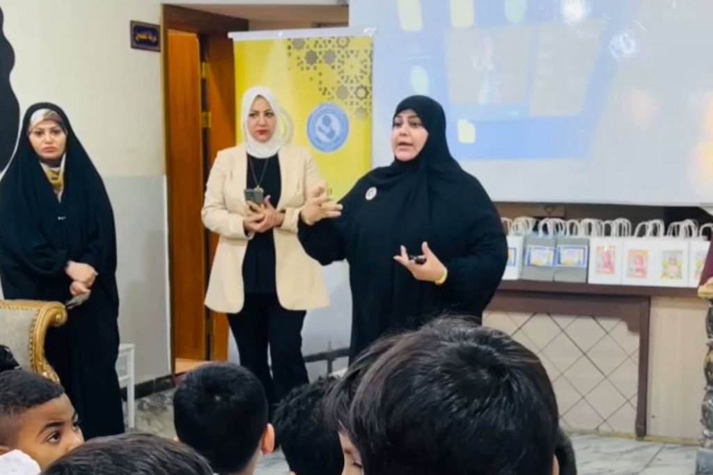 اللجنة الفرعية في البصرة تنظّم نشاطًا توعويًا لطلبة المدارس حول مخاطر التنمر والابتزاز الإلكتروني 