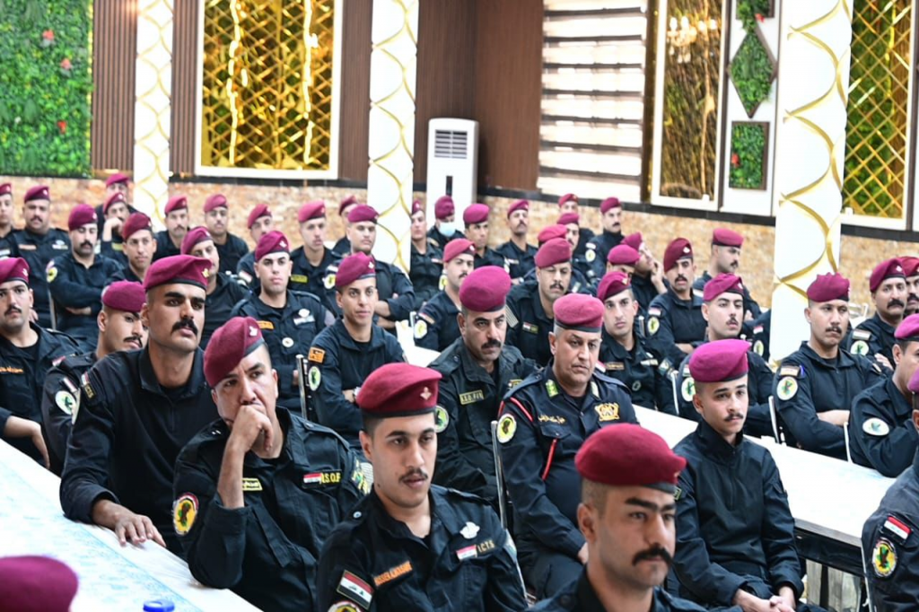 اللجنة الفرعية في جهاز مكافحة الإرهاب تقيم ندوة توعوية لمنتسبي فوج كربلاء حول مخاطر التطرف العنيف على الأمن والسلم المجتمعي