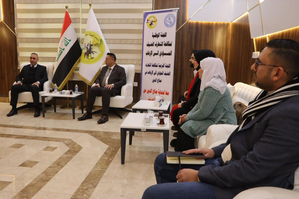 رئيس اللجنة الفرعية في صلاح الدين يستقبل وفد منظمة شمس الإنسانية لبحث آفاق التعاون المشترك