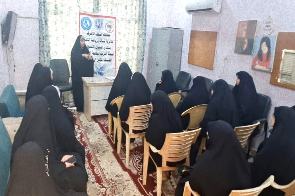 مديرية شباب ورياضة النجف الأشرف تنفّذ ورشة توعوية بعنوان «الأم المربية تصنع جيلا يرفض العنف والتطرف»