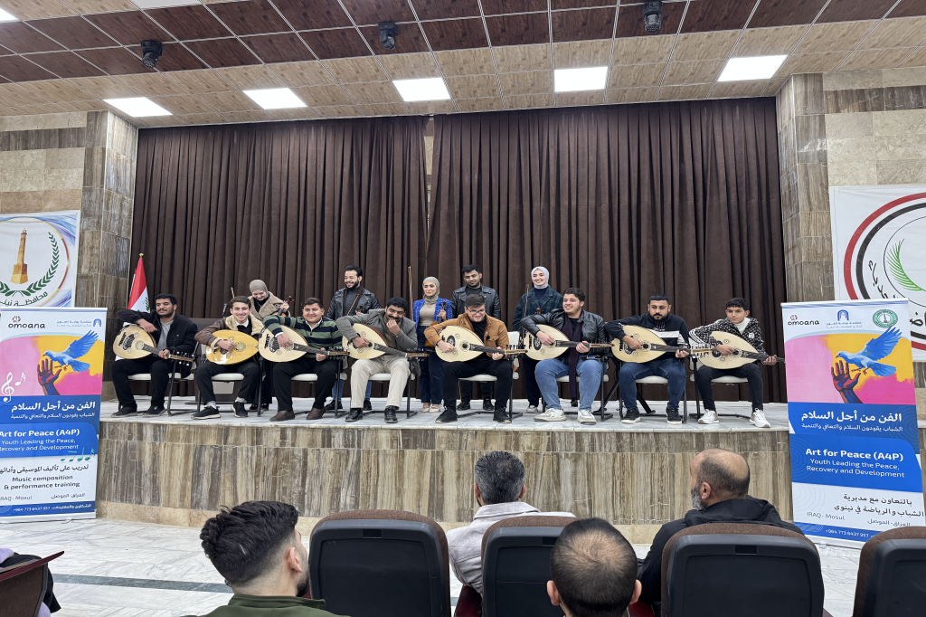 تنفيذ برنامج تدريبي فني ضمن مشروع الفن من أجل السلام في الموصل
