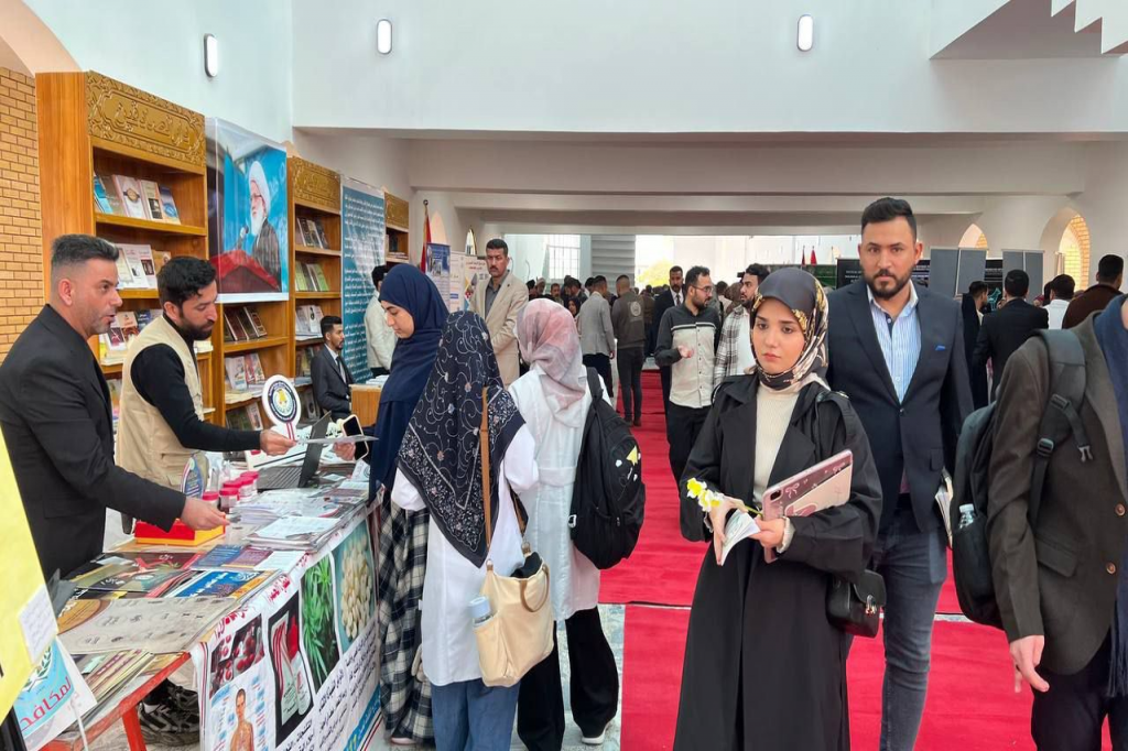 مديرية شؤون المخدرات والمؤثرات العقلية في النجف الأشرف تشارك في فعاليات المعرض الإرشادي بجامعة الكوفة