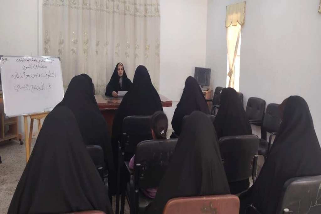 منتدى الزهراء النسوي في النجف الأشرف ينظّم ورشة توعوية حول مخاطر التطرف في المجتمع