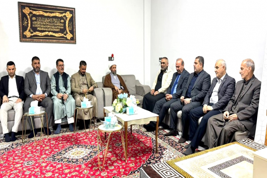 رئيس اللجنة الفرعية لمكافحة التطرف العنيف في محافظة كركوك النائب الأول للمحافظ يزور مضيف عشيرة الآغا