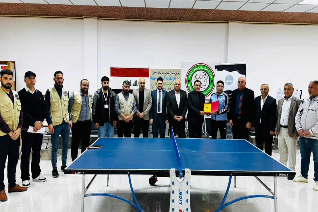 اللجنة الفرعية في نينوى ترعى بطولة تنس الطاولة لتعزيز التماسك المجتمعي في تلعفر