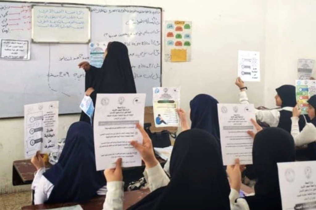 اللجنة الفرعية في محافظة النجف الأشرف تنفّذ محاضرة توعوية لتعزيز الوعي بمخاطر التطرف بين الطالبات