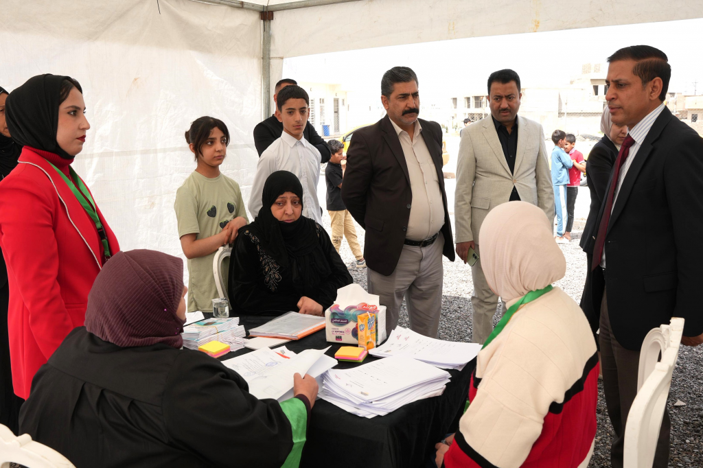 اللجنة الفرعية في محافظة نينوى تشارك في تنفيذ مبادرة خيمة الحماية القانونية للمرأة لتعزيز التماسك المجتمعي