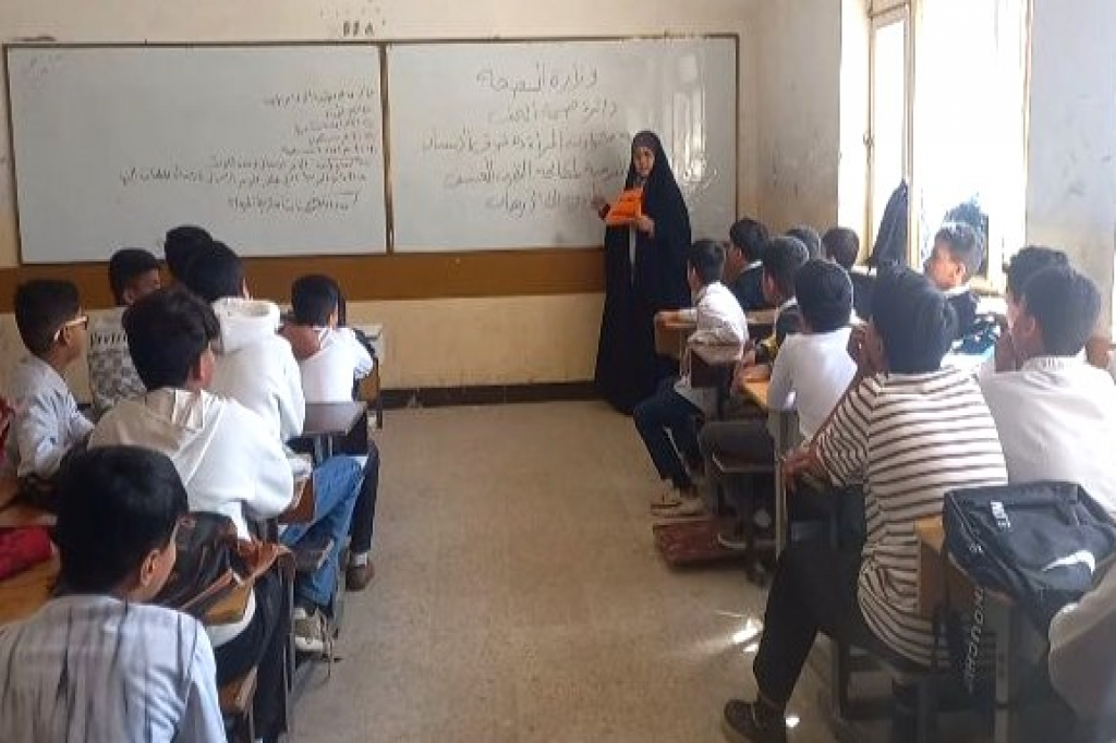 اللجنة الفرعية في محافظة النجف الأشرف تنفّذ محاضرة توعوية لطلبة المدارس حول مخاطر التطرف