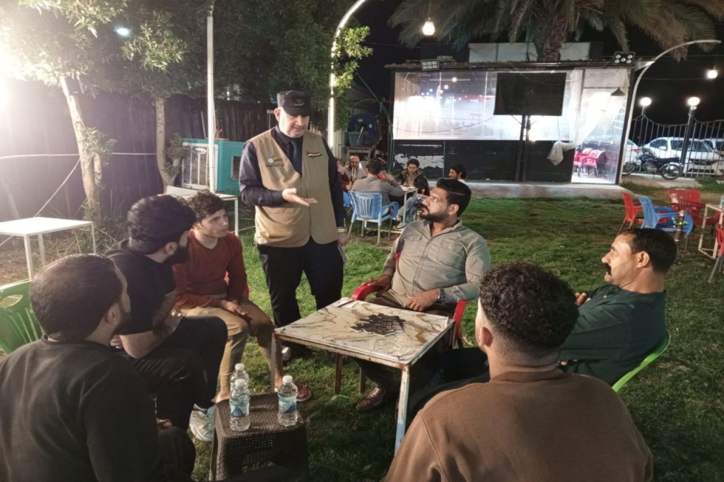 اللجنة الفرعية في محافظة النجف الأشرف تشارك في حملة توعوية لتعزيز الأمن المجتمعي