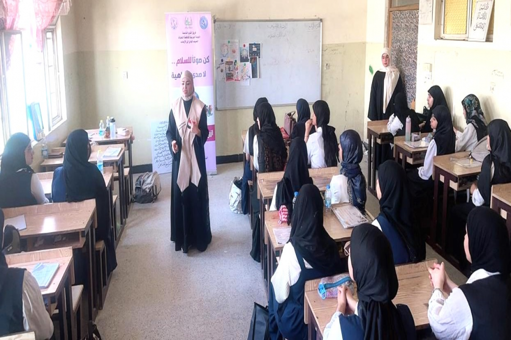 اللجنة الفرعية في محافظة النجف تنفذ ورشة توعوية في ثانوية الجزائر للبنات حول التطرف الفكري
