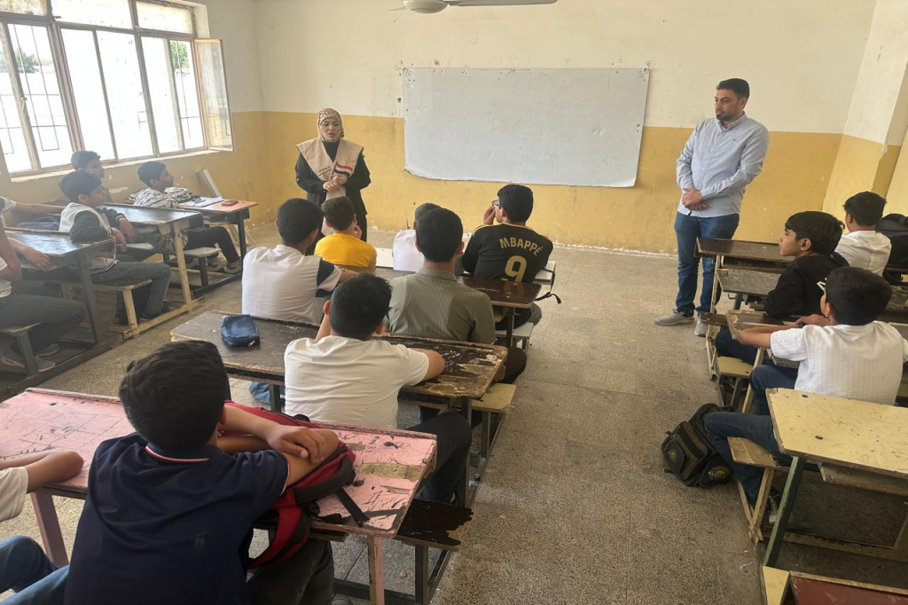 اللجنة الفرعية في محافظة النجف الأشرف تنسّق ورشة توعوية لتعزيز قيم التسامح ونبذ العنف لدى التلاميذ