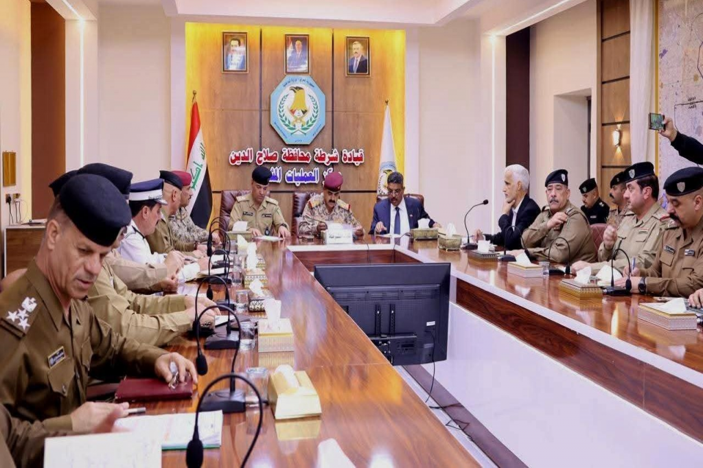 اللجنة الفرعية في محافظة صلاح الدين تواكب اجتماعاً أمنياً لتأمين تفويج الحجاج