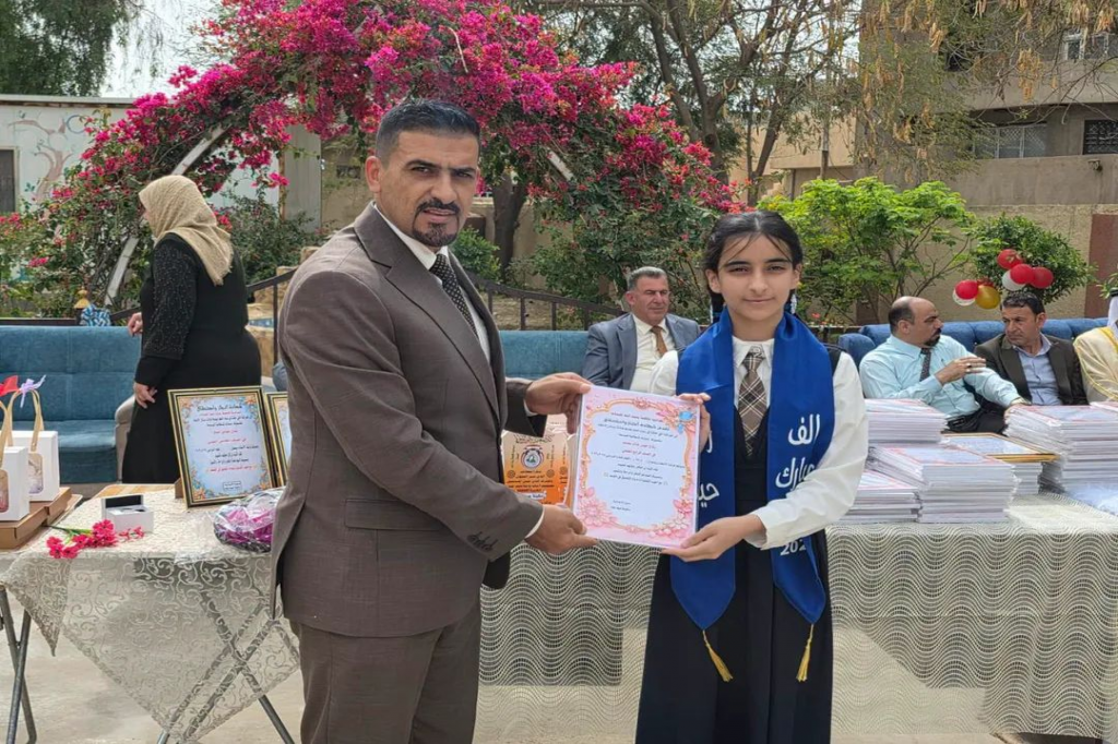اللجنة الفرعية في محافظة صلاح الدين تواكب احتفالية تكريم طالبات الإعفاء العام في قضاء الدجيل