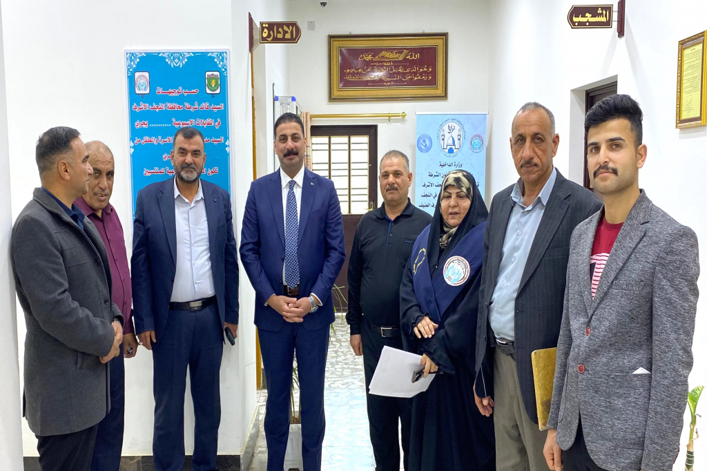 اللجنة الفرعية في محافظة النجف الأشرف تنفذ حملة توعوية مستمرة في قسم حماية الأسرة والطفل