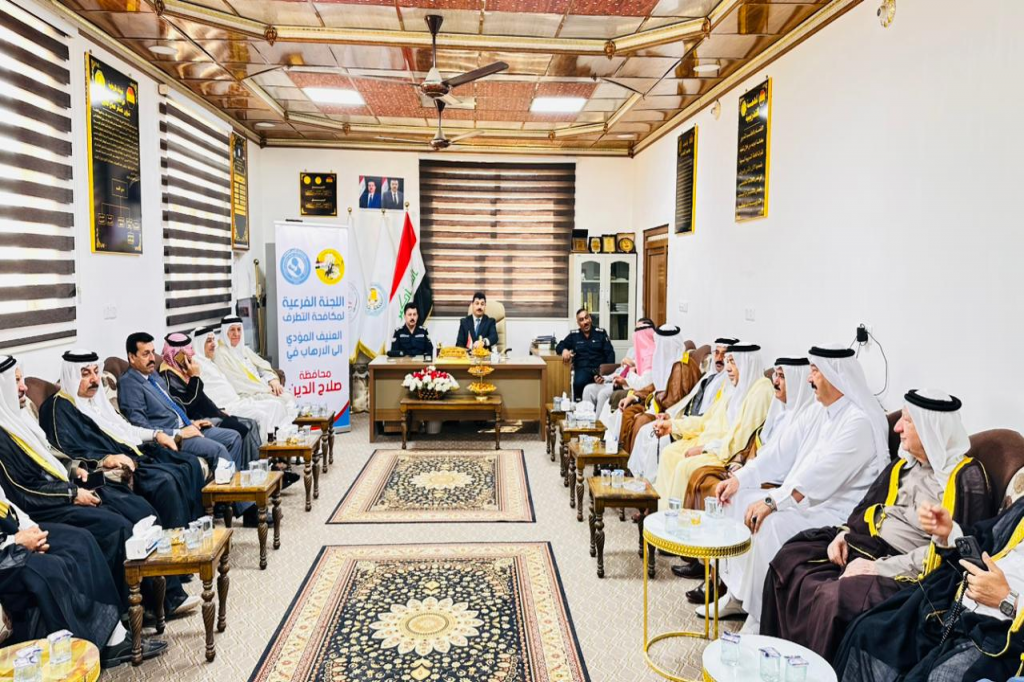 اللجنة الفرعية في صلاح الدين تعقد ندوة عشائرية لتعزيز مكافحة التطرف وترسيخ السلم المجتمعي