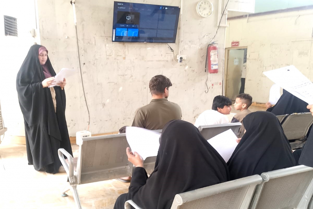 اللجنة الفرعية في محافظة النجف تنفذ ورشة توعوية لمواجهة التطرف الفكري في مركز صحي مسلم بن عقيل