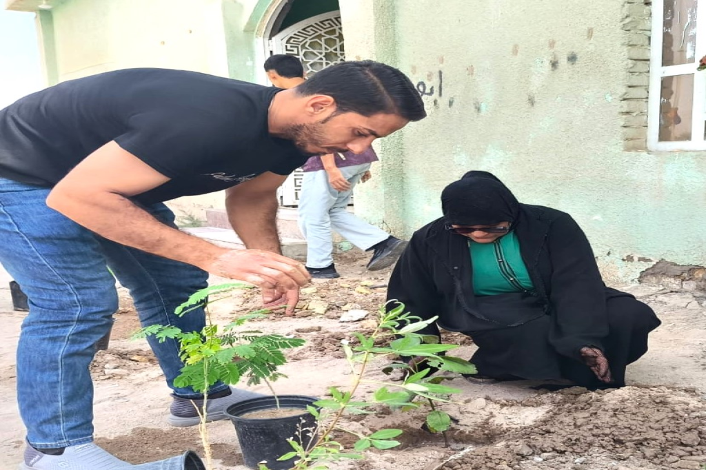 اللجنة الفرعية في محافظة البصرة تنفذ حملة تشجير لتعزيز التماسك المجتمعي