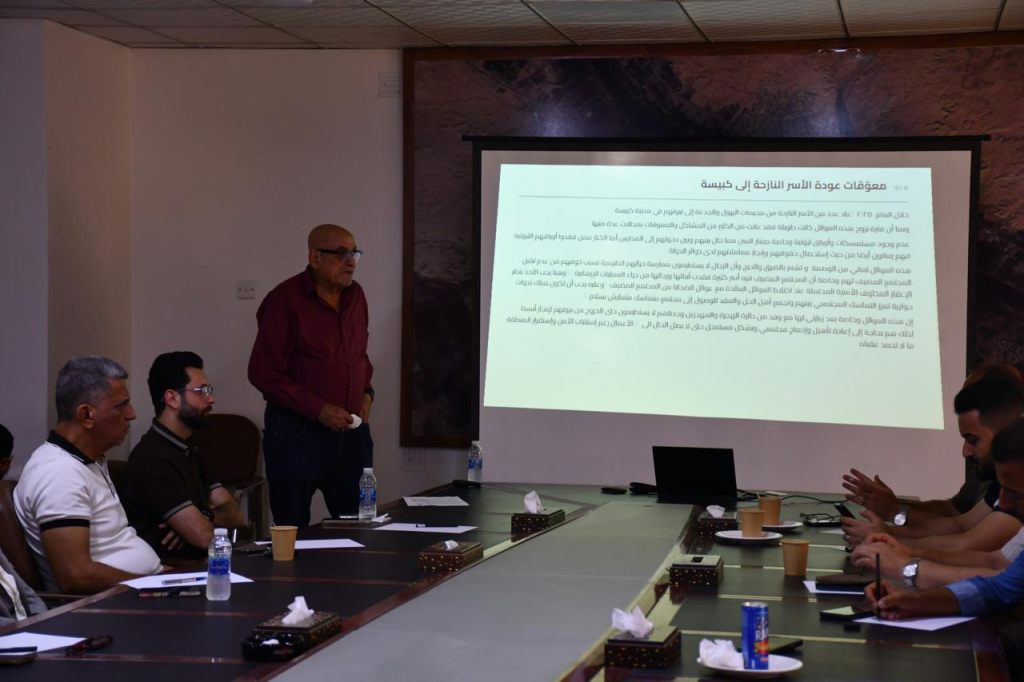 اللجنة الفرعية في محافظة الأنبار تنظم ورشة لتحديد أولويات النزاع في قضاء هيت