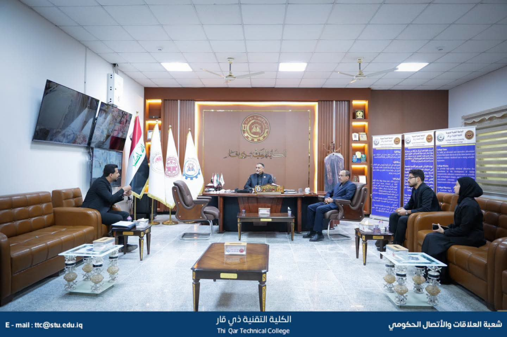 اللجنة الفرعية في محافظة ذي قار تبحث التعاون مع الكلية التقنية لتعزيز الوعي المجتمعي